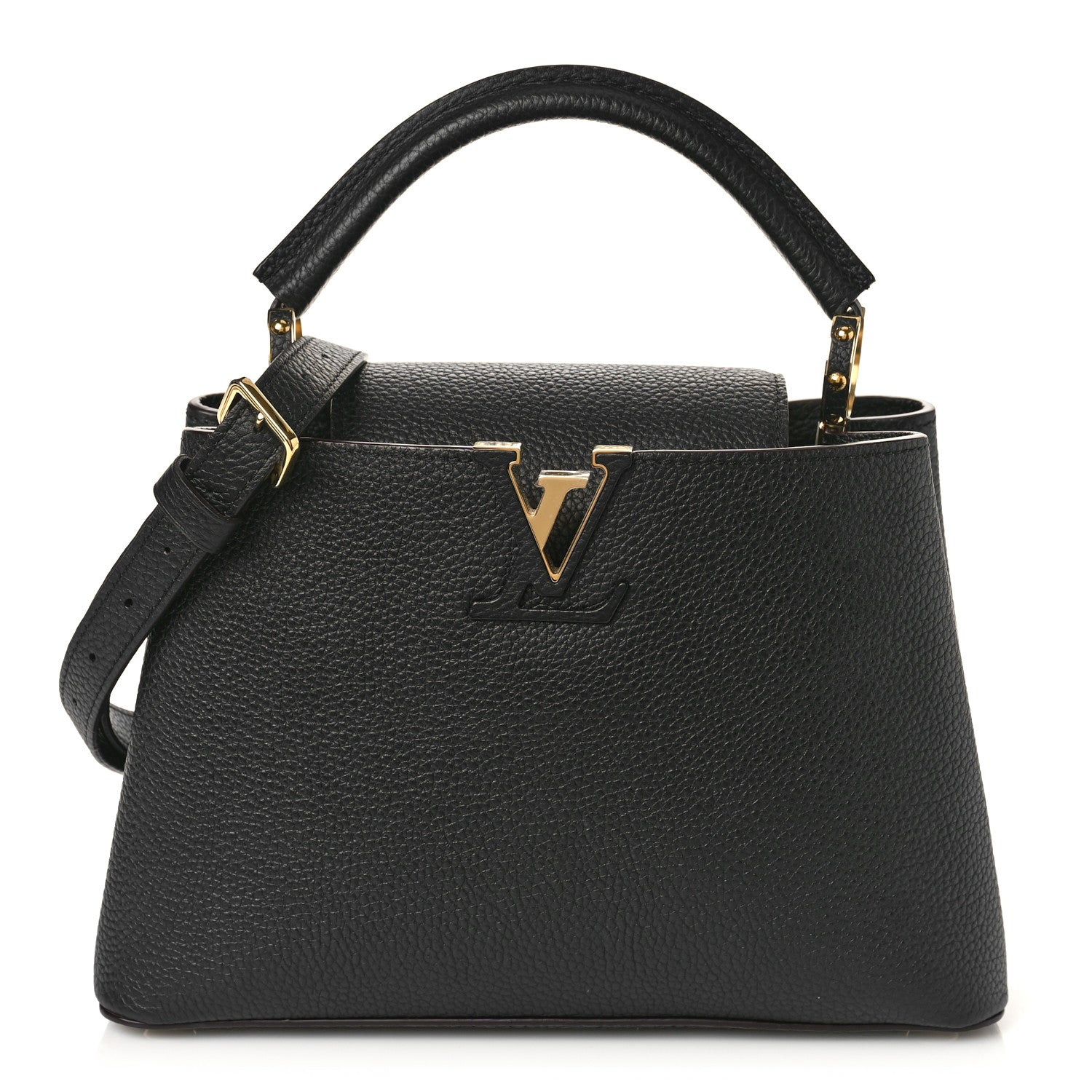 Louis Vuitton Taurillon Capucines BB Black 1 of 8