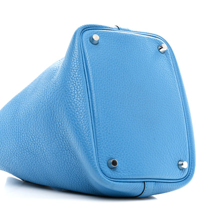Hermes Taurillon Clemence Picotin Lock 18 PM Bleu Zanzibar 9 of 10