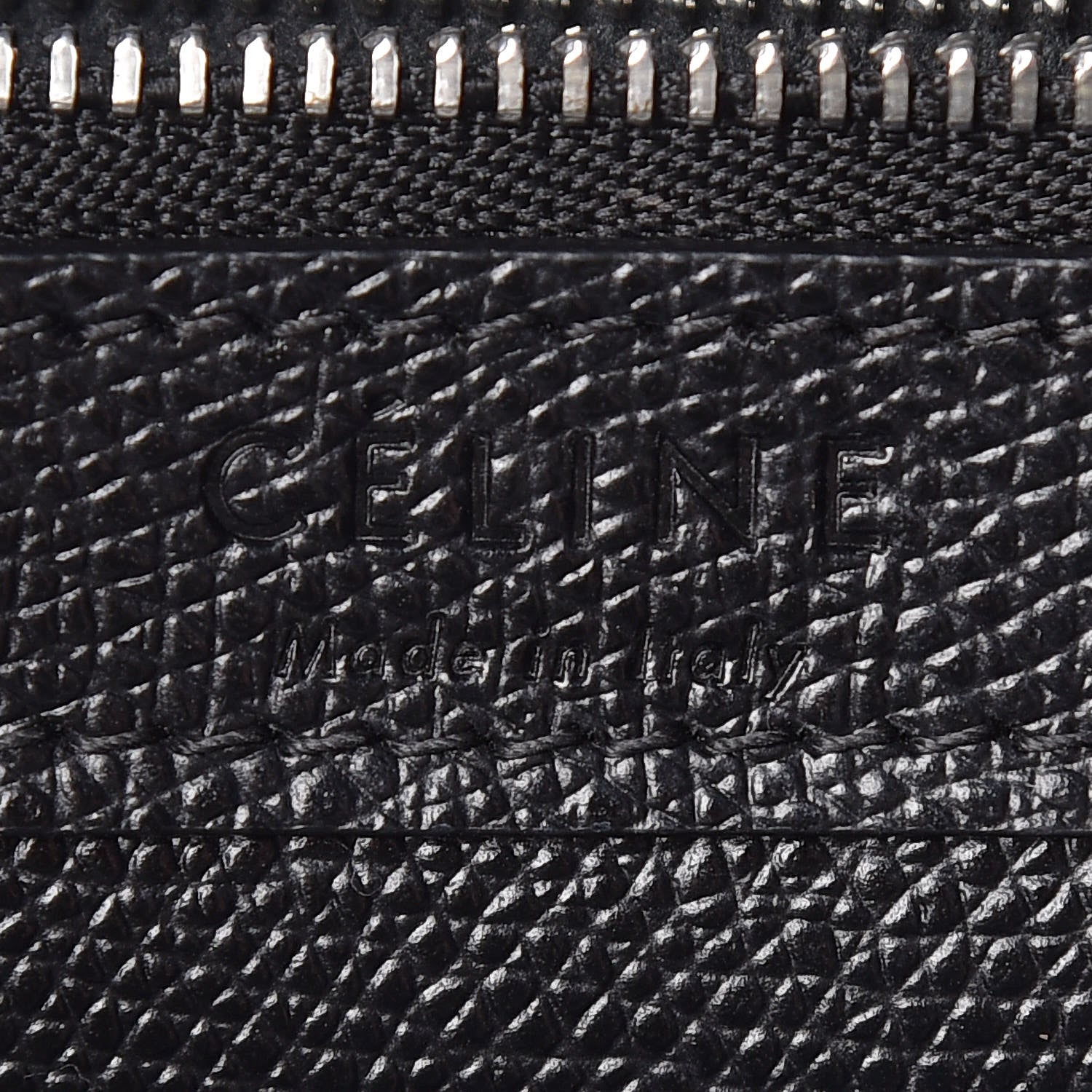 Celine Grained Calfskin Small Vertical Cabas Black 9 of 10
