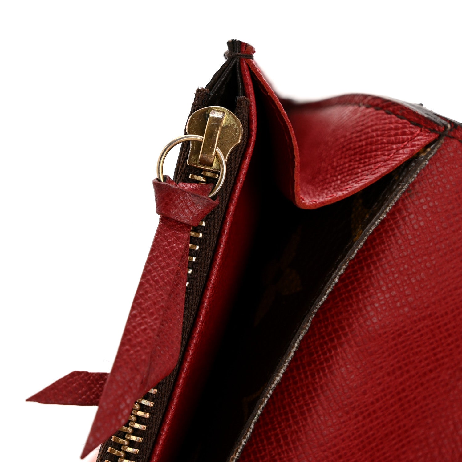 Louis Vuitton Monogram Emilie Wallet Red 9 of 10