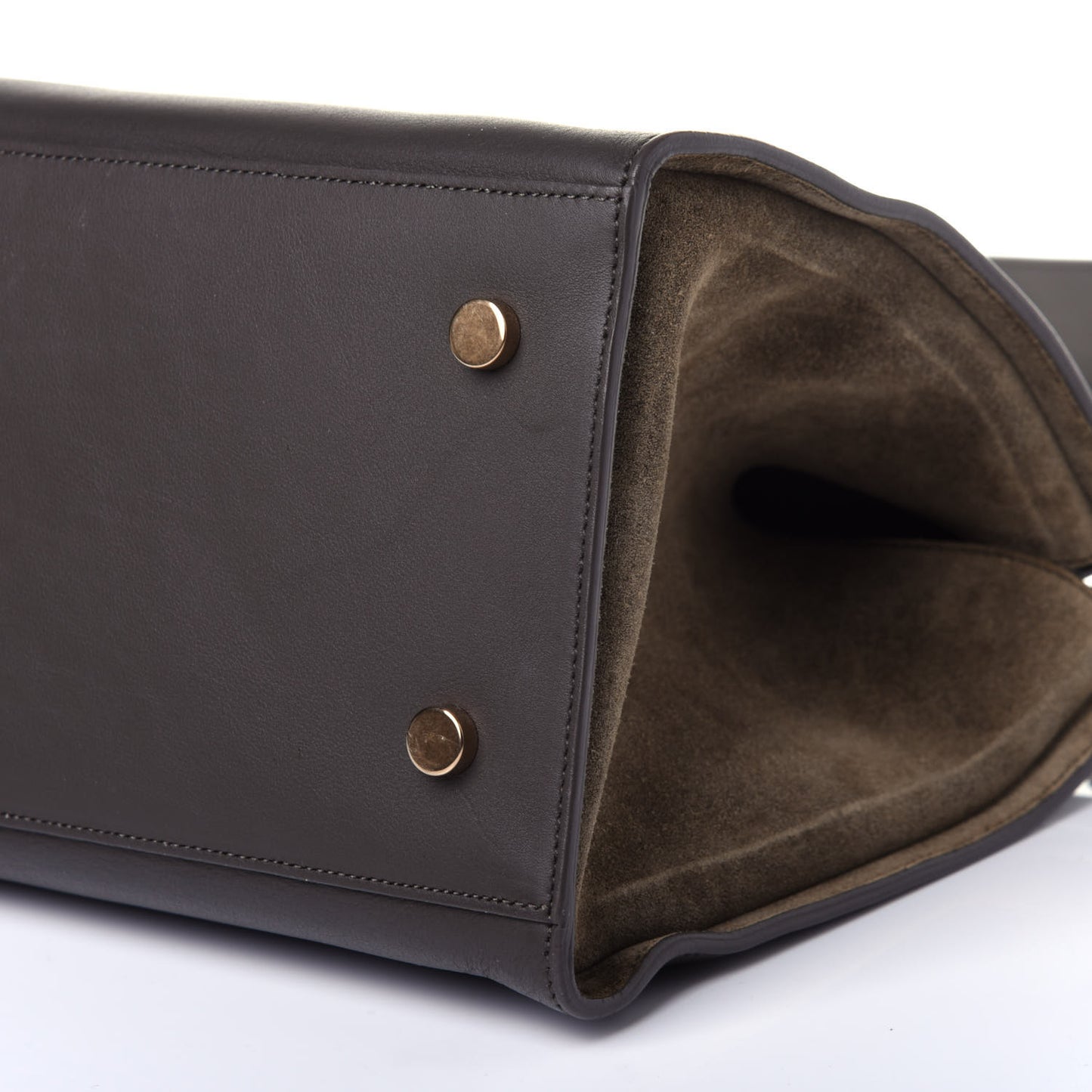 Calfskin Suede Small Monogram Downtown Cabas Earth