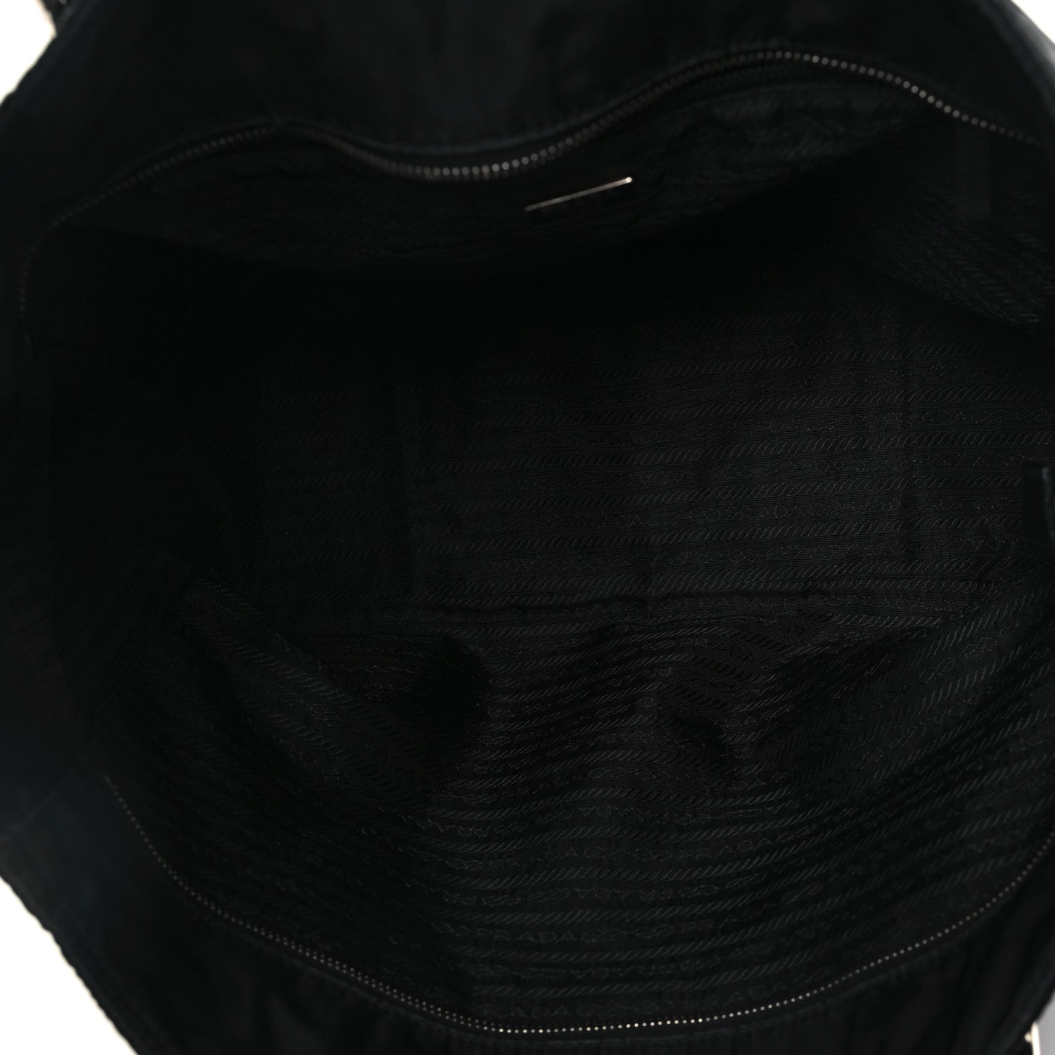 Prada Tessuto Nylon Soft Calfskin Tote Black 5 of 13