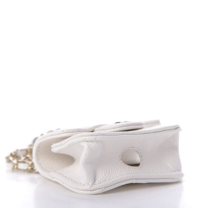 Chanel Caviar Quilted Airpods Pro Case White 4 of 9