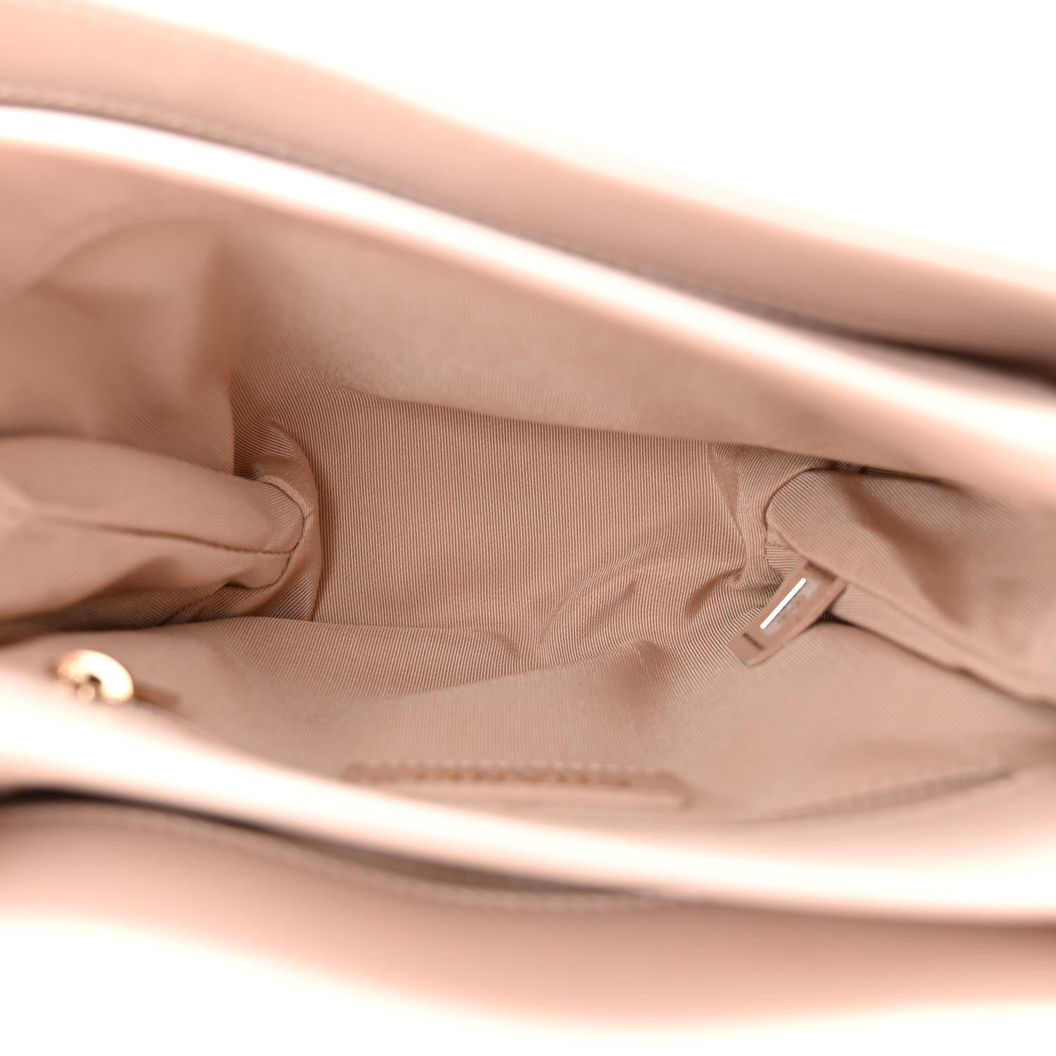 Chanel Calfskin Stitched Small Flap Light Beige 5 of 11