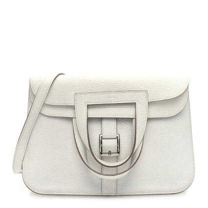 Hermes Taurillon Clemence Halzan 31 GM Craie 1 of 10