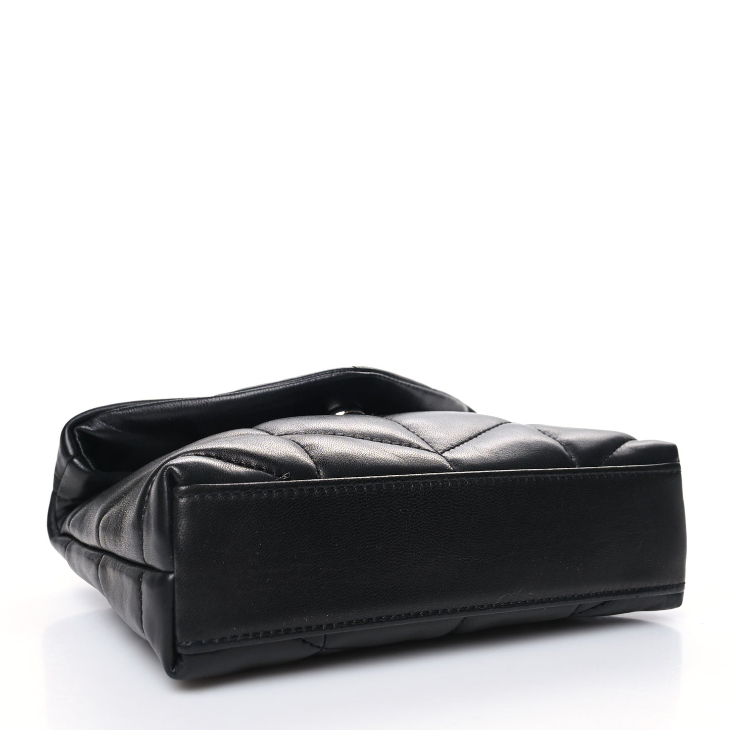 Lambskin Monogram Loulou Puffer Pouch Clutch Black