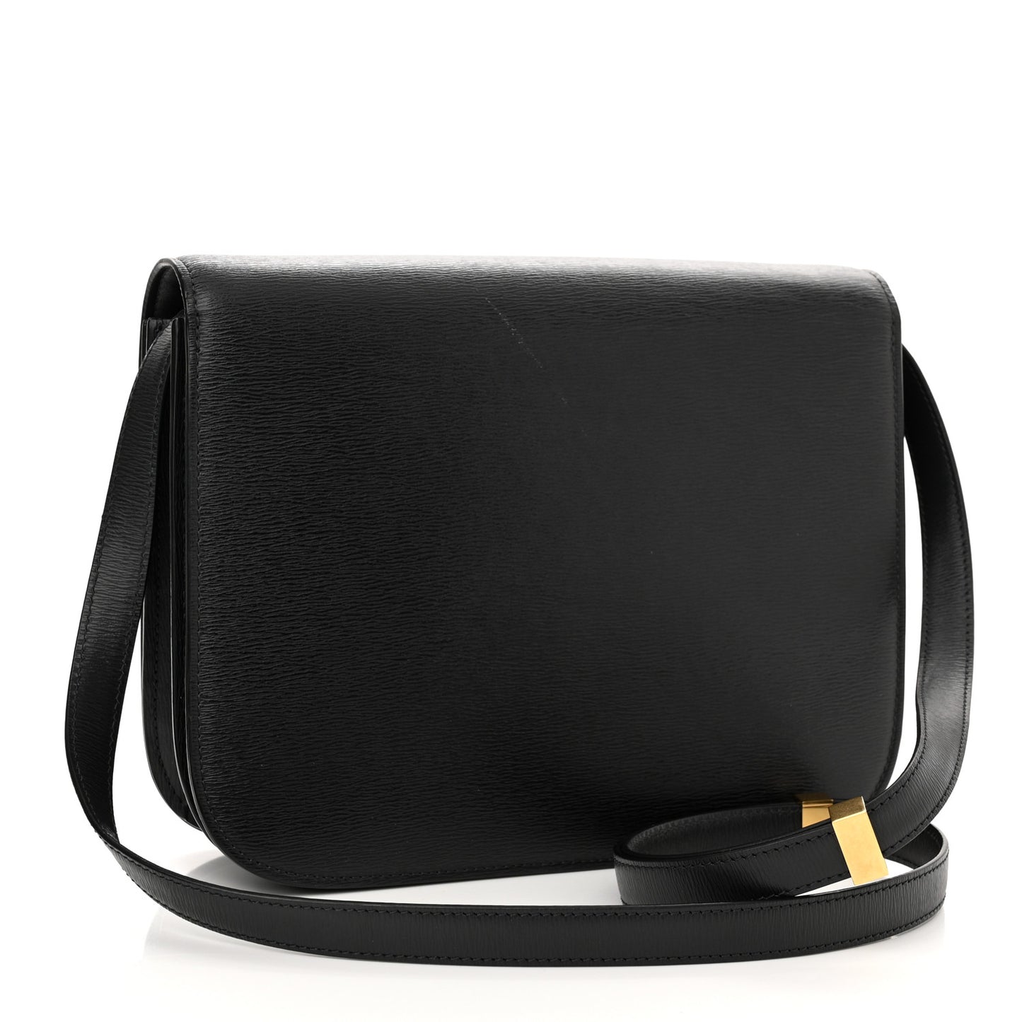 Liege Calfskin Medium Classic Box Flap Bag Black