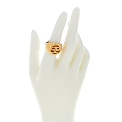 Balenciaga BB Signet Ring 54 Gold 2 of 4