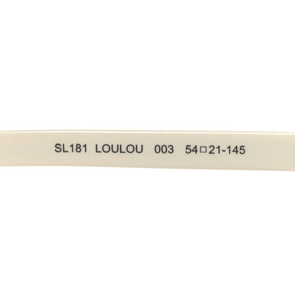 Saint Laurent Acetate Heart Frame Loulou SL181 Sunglasses White 5 of 7
