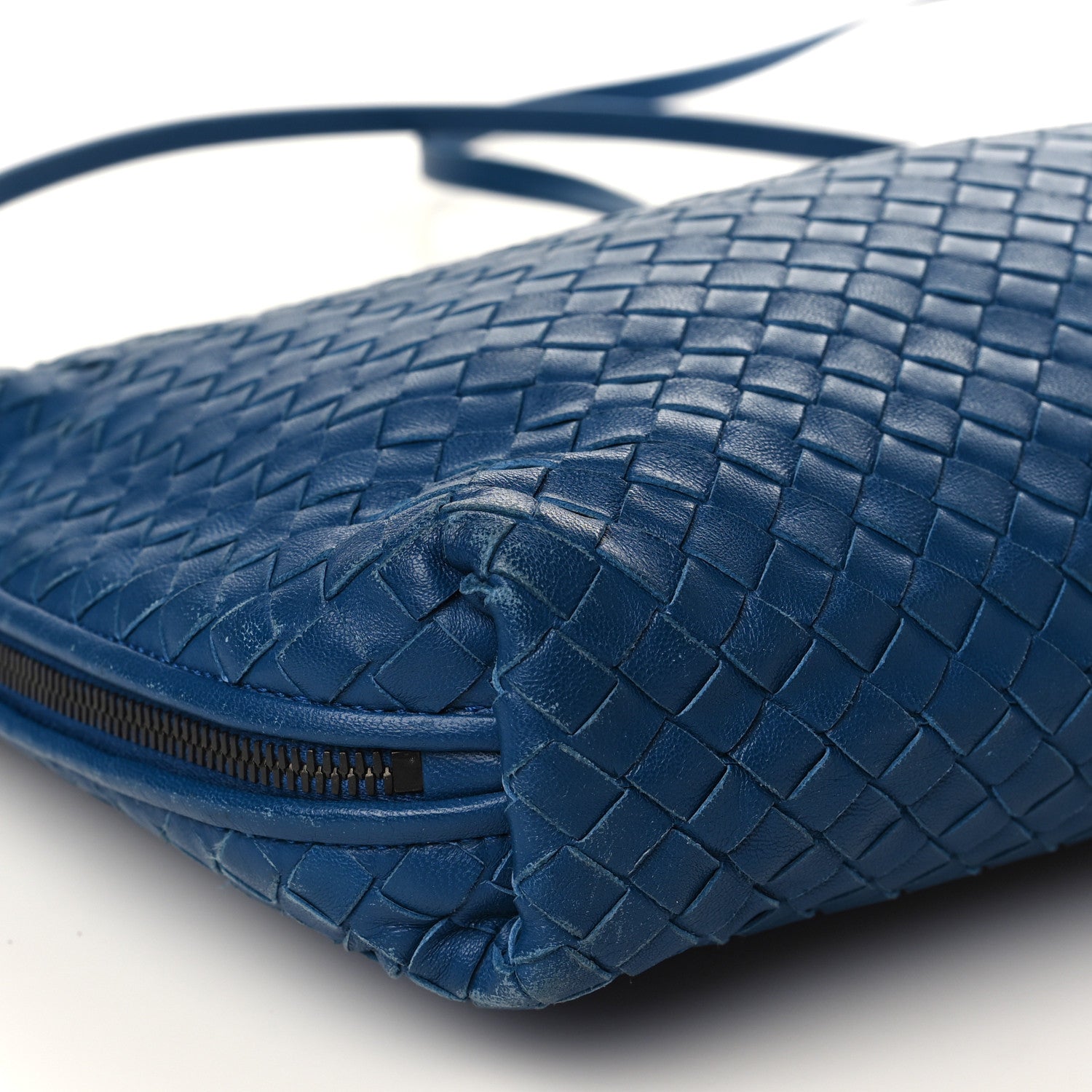 Bottega Veneta Nappa Intrecciato Pillow Crossbody Messenger Blue 8 of 15