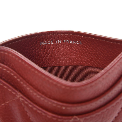 Chanel Caviar Quilted Card Holder Red 7 of 10