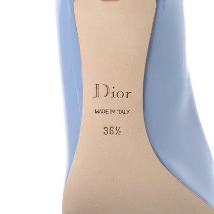 Christian Dior Patent Dioressence Pointed Toe Pumps 36.5 Celeste 6 of 10