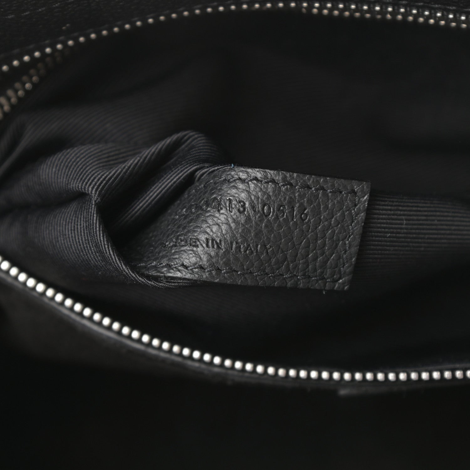 Saint Laurent Grained Calfskin Small Cabas Rive Gauche Black 7 of 11