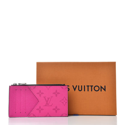 Louis Vuitton Taigarama Coin Card Holder Fuchsia 7 of 7