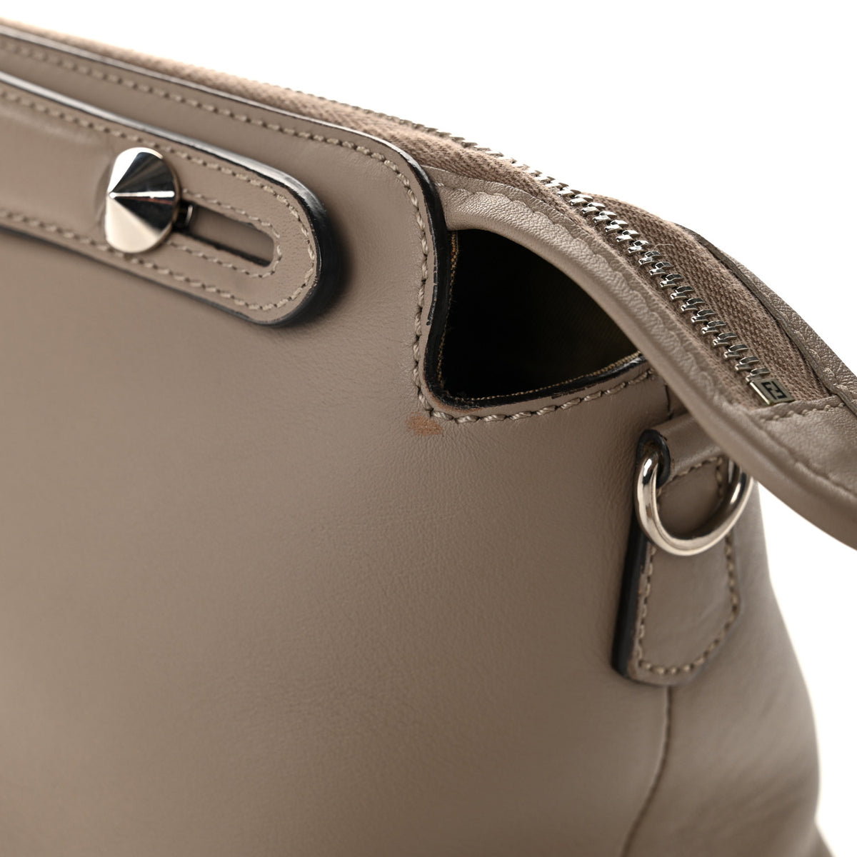Fendi Vitello Dolce Medium By The Way Boston Bag Tortora 11 of 12