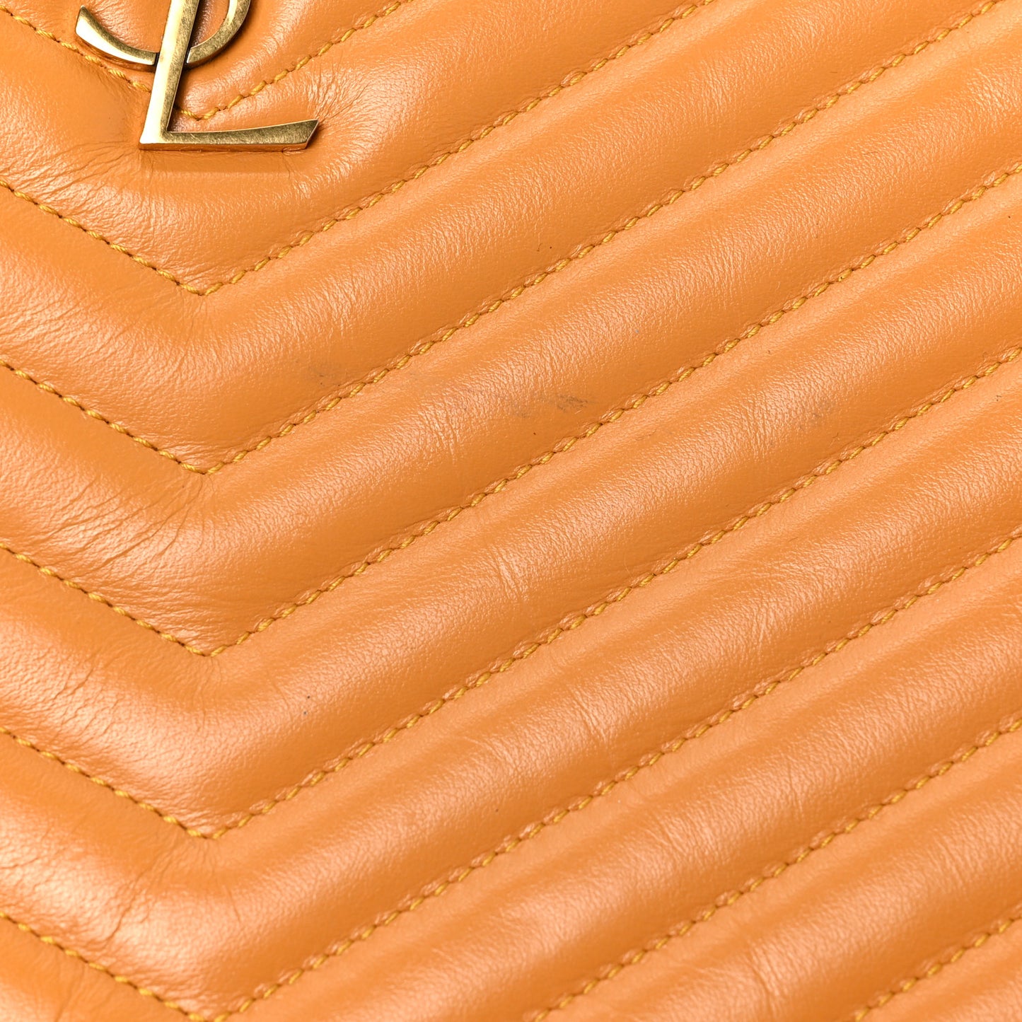 Calfskin Matelasse Monogram Cassandre Tablet Pouch Orange