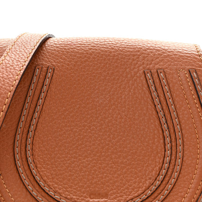 Chloe Calfskin Mini Marcie Round Crossbody Bag Tan 8 of 16