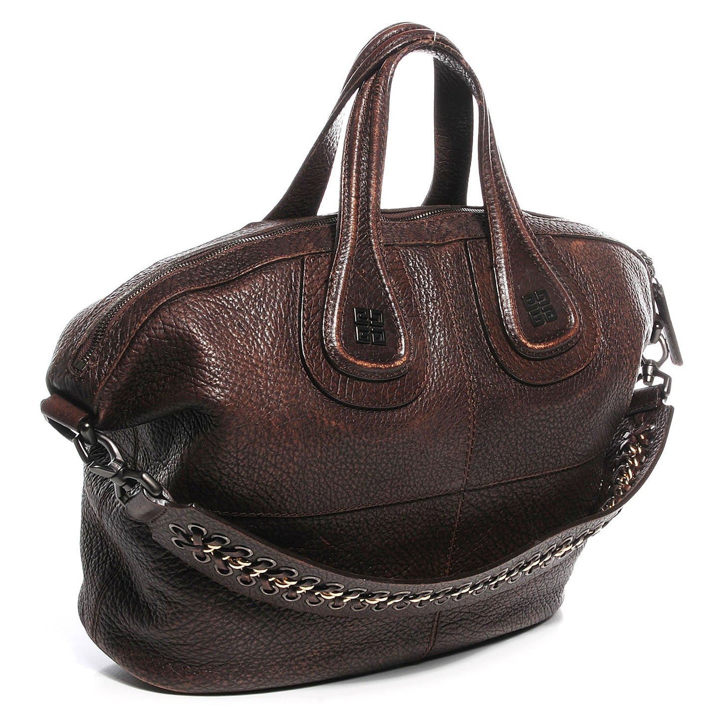 Pebbled Calfskin Large Nightingale Brown