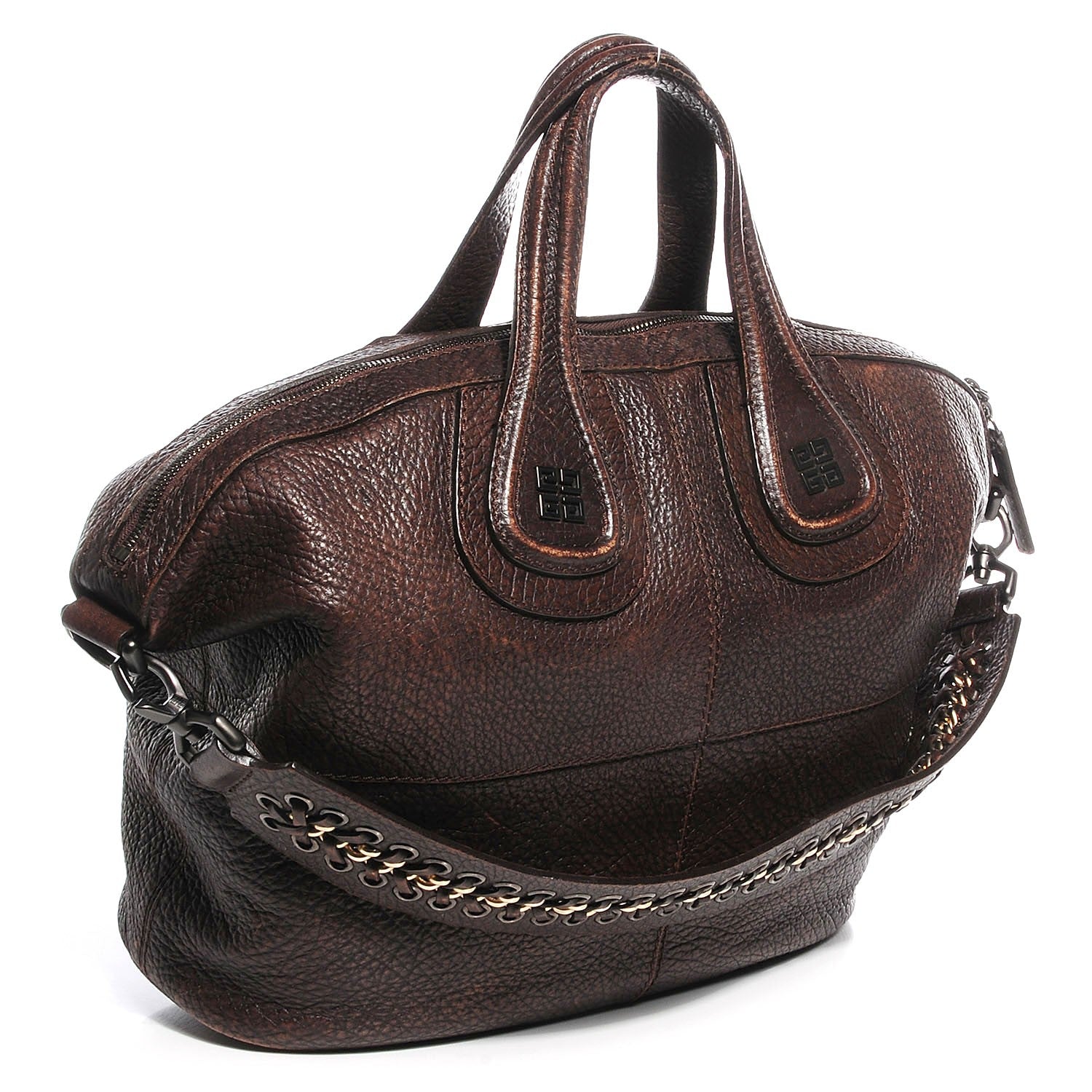 Givenchy Pebbled Calfskin Large Nightingale Brown 3 of 12