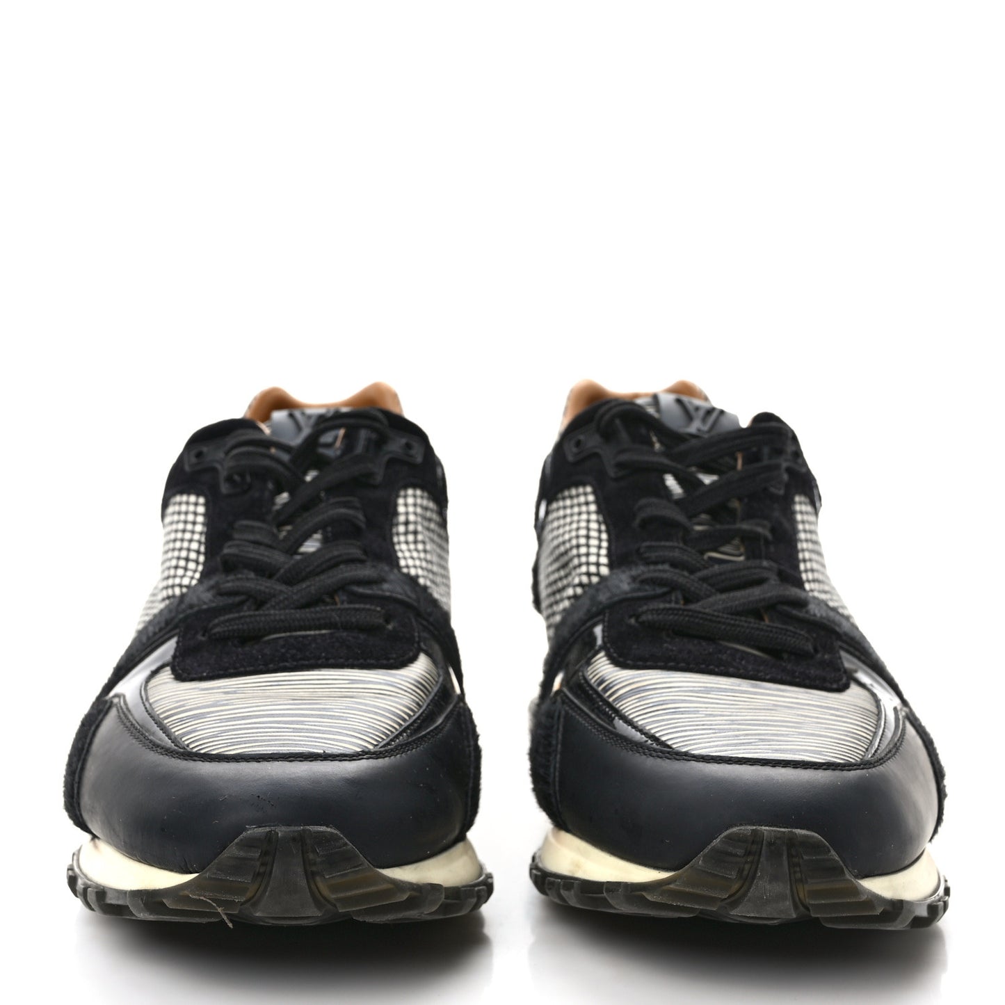 Suede Printed Run Away Sneakers 41 Black