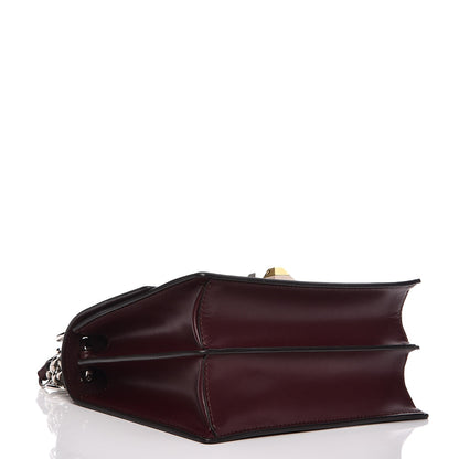 Fendi Vitello Liberty Studded Small Kan I Shoulder Bag Bordeaux Multicolor 4 of 7