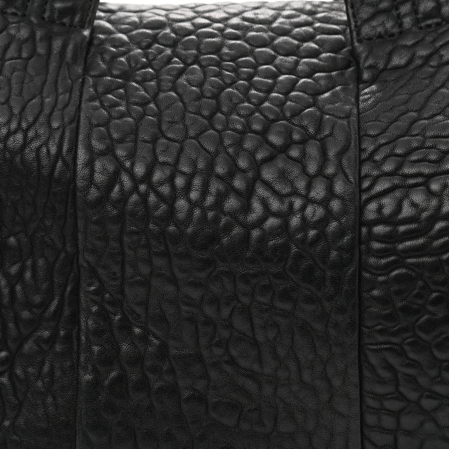 Pebbled Lambskin Rocco Black Rose Gold Hardware