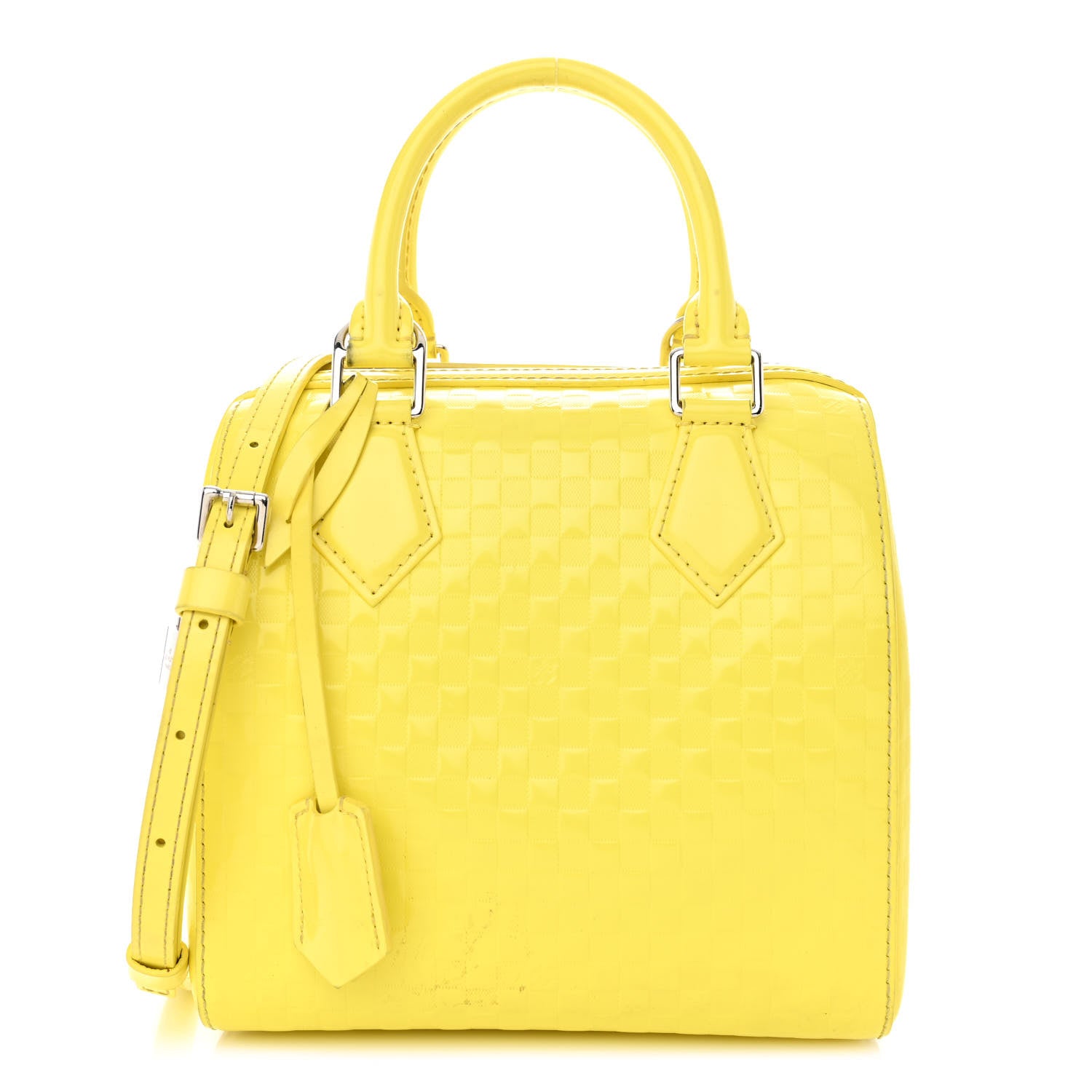Louis Vuitton Damier Facette Speedy Cube PM Yellow 1 of 15