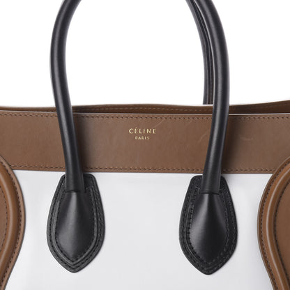 Celine Smooth Calfskin Mini Tri-Color Luggage White 13 of 13