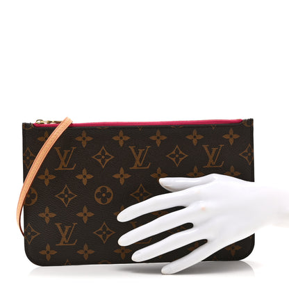 Louis Vuitton Monogram Neverfull MM GM Pochette Pivoine 2 of 10