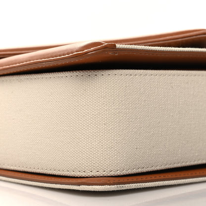 Mansur Gavriel Canvas Smooth Calfskin M Frame Box Bag Beige 9 of 10