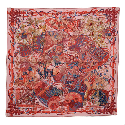 Hermes Silk Au Fil Du Carre Scarf 90 1 of 5