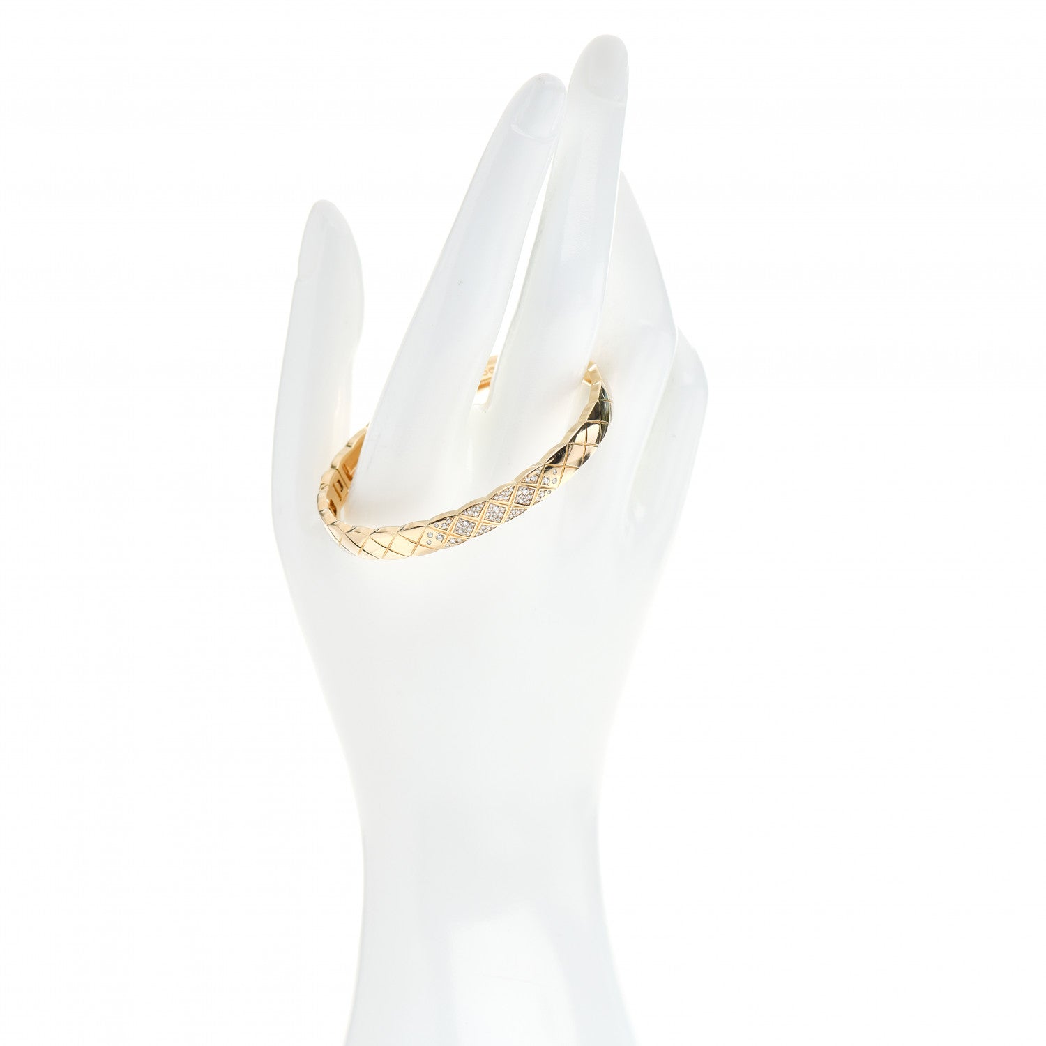 Chanel 18K Yellow Gold Diamond Coco Crush Bracelet S 2 of 4