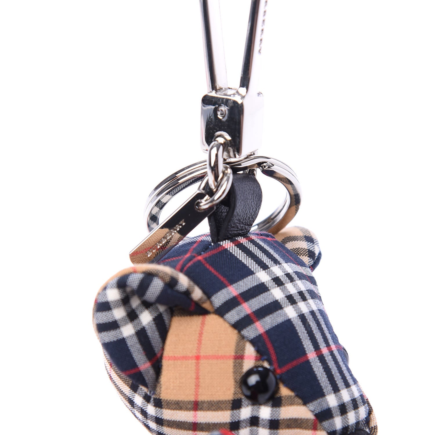 Burberry Canvas Small Scale Check Thomas Bear Bag Charm Antique Yellow 3 of 5