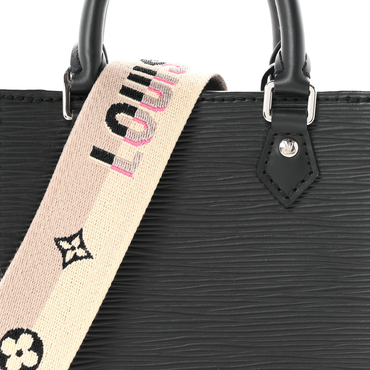 Epi Jacquard Petit Sac Plat Black
