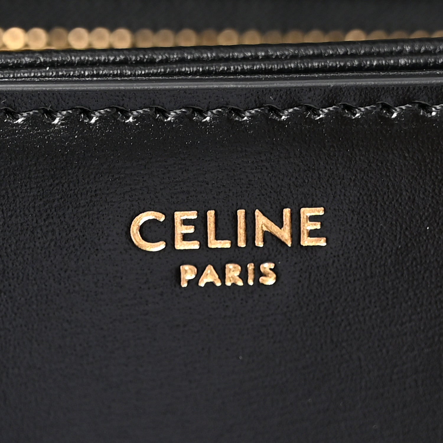 Celine Shiny Calfskin Teen Triomphe Black 6 of 10
