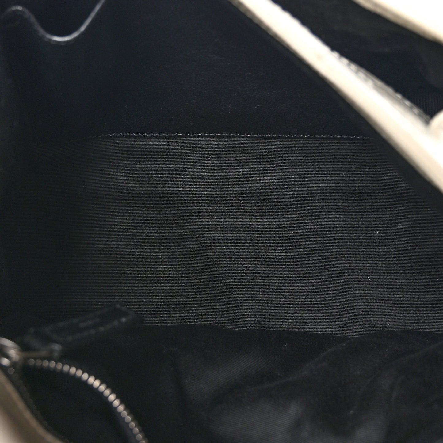 Crinkled Calfskin Matelasse Monogram Medium Niki Chain Satchel Ivory