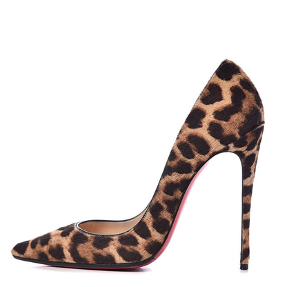 Christian Louboutin Pony Hair So Kate 120 Pumps 39 Leopard Black 1 of 12