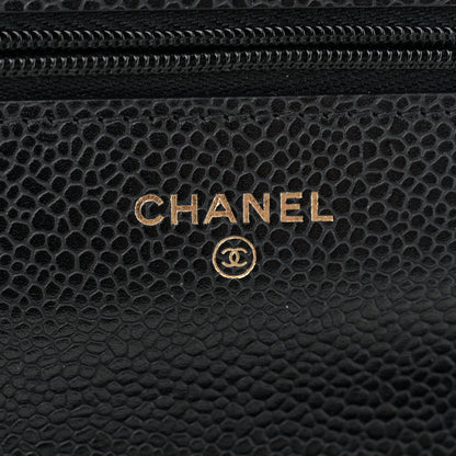 Chanel Caviar Quilted Wallet on Chain WOC Black 6 of 13