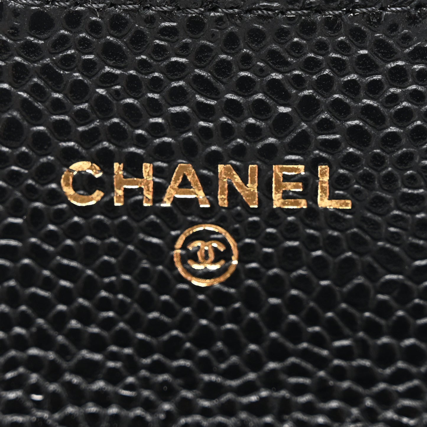 Caviar Quilted Flap Card Holder Wallet Black