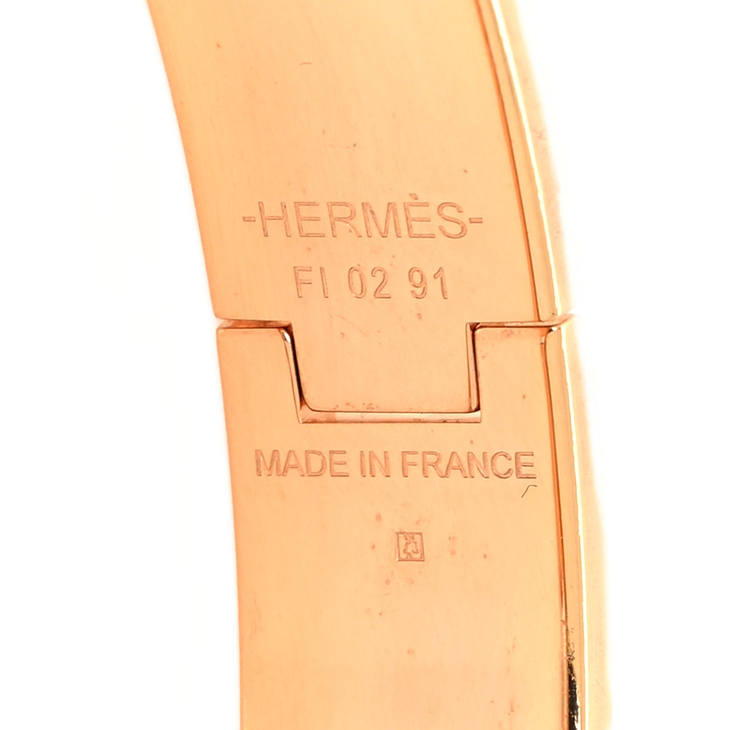 Enamel Narrow Clic Clac H Bracelet PM Lilas