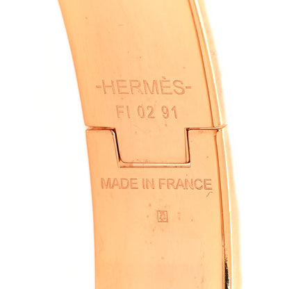 Hermes Enamel Narrow Clic Clac H Bracelet PM Lilas 4 of 4