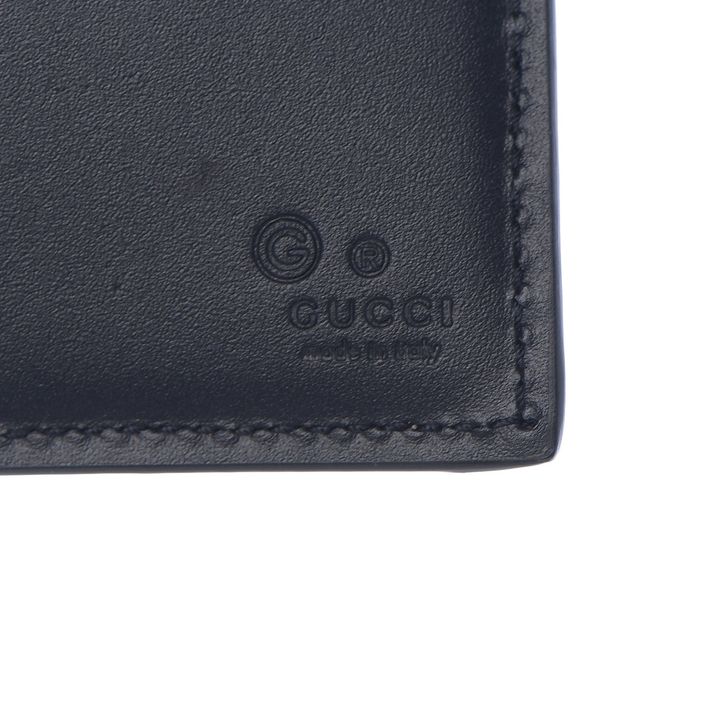 GG Supreme Monogram Blooms Bi-Fold Wallet Beige Blue Navy