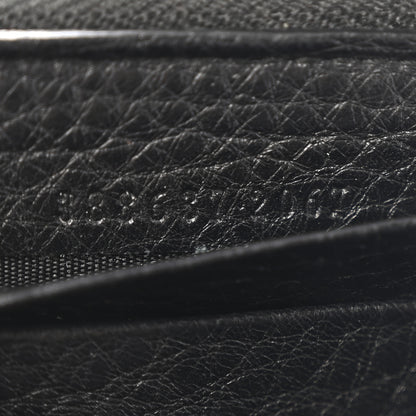 Gucci Monogram Calfskin Zip Around Wallet Black 9 of 13