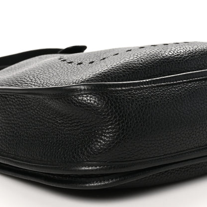 Hermes Taurillon Clemence Evelyne III PM Black 9 of 10