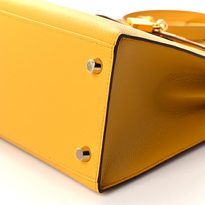 Hermes Epsom Kelly Sellier 28 Jaune Ambre 10 of 11