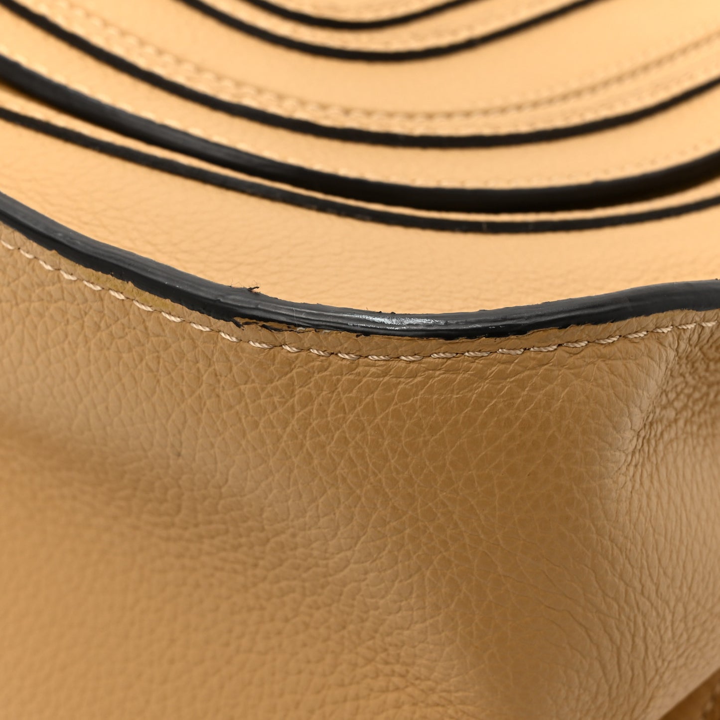 Calfskin Medium Marcie Satchel Light Tan