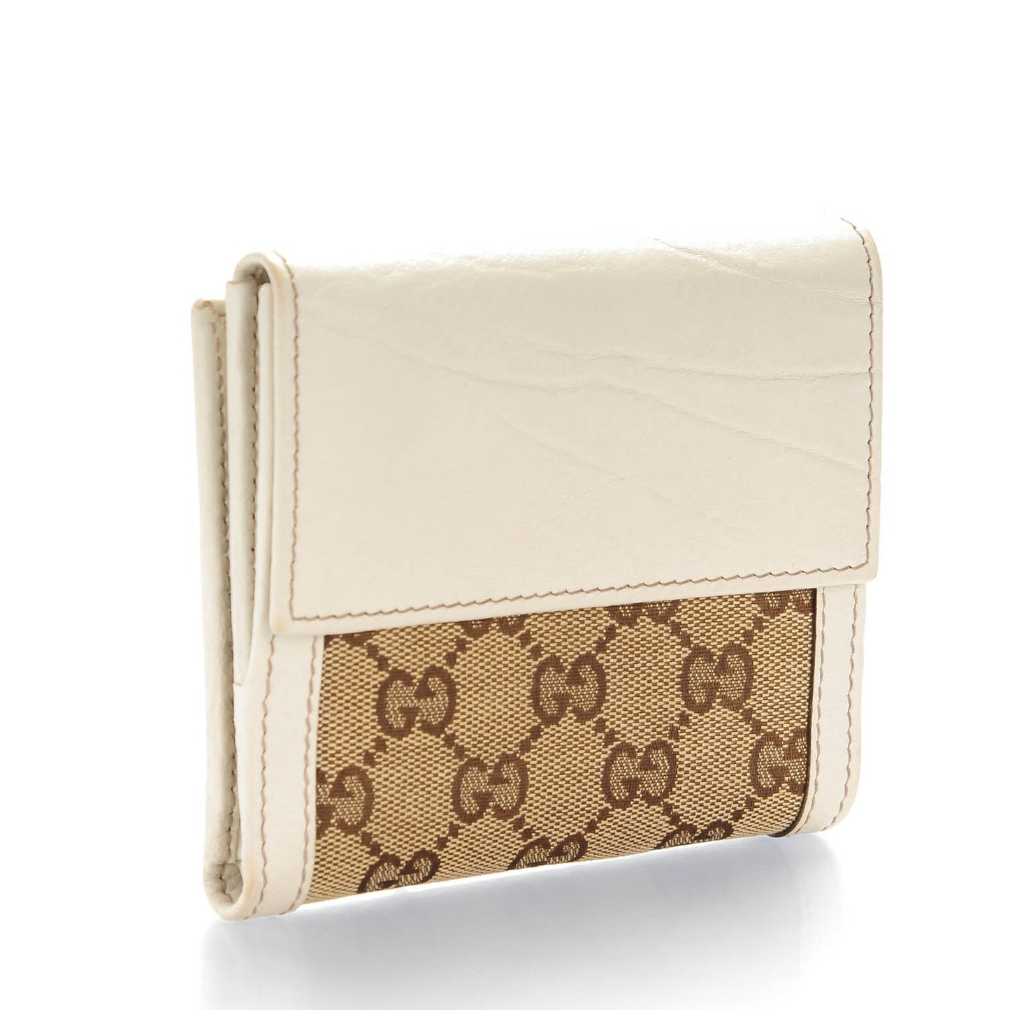 Monogram Interlocking Icon French Flap Wallet Off White