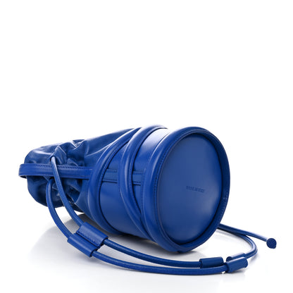 Alexander McQueen Calfskin The Soft Curve Drawstring Bag Blue 4 of 10