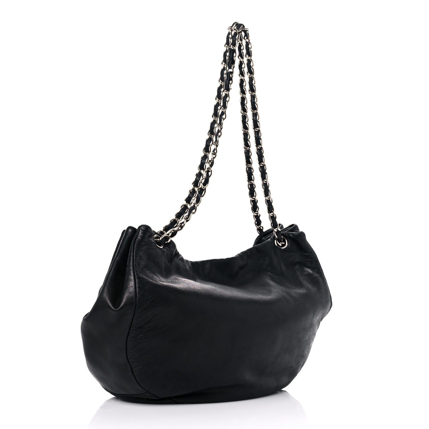 Lambskin Sensual Hobo Black