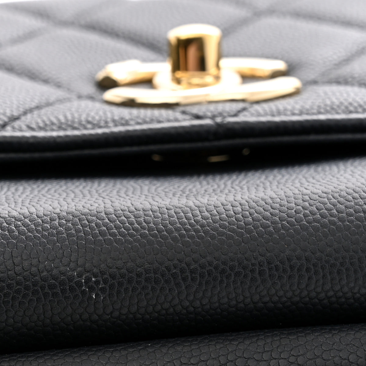 Caviar Quilted Medium Business Affinity Flap Black